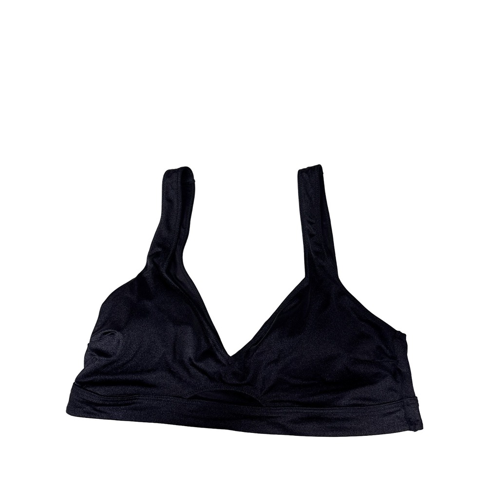 Victoria's Secret VSX Black Cutout Sports Bra Peek A Boo Swim Top Womens Size XL